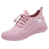 CAICJ98 Volleyball Shoes Women s Walking Shoes Slip On Sneakers with Memory Foam Arch Support Pink