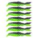 RAINB Perch Pike Fishing Bait Soft Double Color Multi Join Bone Fish Paddle Tail (4# Seven for 8cm)