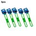 5Pcs Bike Bicycle Cycling Silicone Elastic Strap Bandage Light Lamp Mount Holder (Green 5pcs)