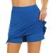 DondPO Skirts for Women Maxi Dress Running For Skort Performance Tennis Women s Golf Skirt Lightweight Sport Active Skirt Holiday Dresses Summer Dresses Womens Dresses Blue Dress S