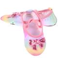 1 Pair Girls Ballet Shoes Bowknot Dance Shoes Kids Ballet Practice Shoes Dancing Shoes