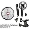 ZTTO Bicycle transmission kit Mountain Bike Crankset 11-50T 10 11-50T 10 Speed Bike Crankset 11-50T Speed MTB MTB Derailleurs Shifter MTB Mountain Bike Speed MTB Derailleurs 1x10 Speed MTB