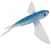 Ettsollp Seawater Boat Fishing Bait Big Wings Flying Fish Tuna Baits Soft Lure Tackle-Blue without hook