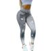 Prolriy Workout Leggings for Women Yoga Leggings Pant Ankle Length Pants for Running Sports High Waist Fitness Leggings Gym Leggings for Women Tummy Control Compression Yoga Pants Women Grey XL