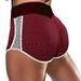 Munlar Workout Shorts Women s Shorts High Waist Red Athletic Shorts Yoag Golf Gym Summer Plaid Shorts for Women