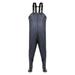 Ogiraw Fishing Gifts for Men Waders Fishing Boots Fishing Trousers with Braces Breathable Crosswater Waders Plus Size Jumpsuit Overalls for Men Dark Gray2 46