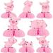 JOYMEMO 8 Pieces Pig Honeycomb Centerpieces for Tables - Pink Piggy Theme Birthday Decorations Girls Pig Farm Animal Table Table Toppers for Barnyard Farmhouse Birthday Baby Shower Party Supplies