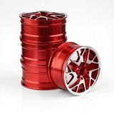 4Pcs 1/10 On-Road Drift Car 52mm Metal Wheel Hub RC Car Wheel Rim for Sakura RedCat Red