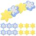 40pcs Squeeze Fidget Toy Christmas Snowflake Toys Christmas Toy Bulk Novelty Toys Stress Relief Toys Xmas Stockings Decoration Random Style