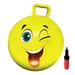 New Bounce Bouncy Ball for Kids - 20 Bouncing Ball with Handle - Outdoor Toys for Ages 7 8 9 10 - Yellow Hopper Ball w/Pump