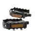 Ettsollp 1Pair Road Bike Pedals Anti-rust Large Surface Bike Supplies Aluminum Alloy Bicycle Pedals for Most Bicycles-Black