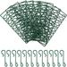 Christmas Tree Accessories 100pcs Metal S- Shaped Hook Hangers Christmas Tree Hanger Wire Hooks Ornament Xmas Ornament Hooks for Christmas Decorations (Green) Decoration Accessories