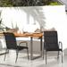 Dcenta Patio Chairs 2 pcs Steel and Textilene Black