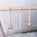 Chiccall Home Decor Wooden Baby Gym Hanging Toys Wood Baby Frame Hanging Bar Decoration For Boys And Girls Newborn Gift Gifts for Girls Boys Kids Adults