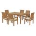 Modern Contemporary Urban Design Outdoor Patio Balcony Garden Furniture Side Dining Chair and Table Set Wood White Natural