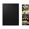 FRCOLOR BBQ Oven Grill Mat Heat Resistant Non-Stick BBQ Grill Sheet Oven Pan Liners Baking Pad Mat (Black)