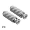 Dazzduo Studs Anchors Studs Screws Diameter Metal Studs Screws Diameter 8MM Silver Screws Diameter 8MM 2PCS Metal Studs