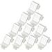 12 Pcs Partition Buckle Shelf Metal Heave Duty Clip Pilaster Clips Cabinet Support Bookcase Shelves