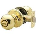 Copper Creek Hardware Privacy Door Set - Ball Style - Polished Brass - E Series - BK2030PB