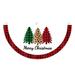 Kayannuo Christmas Tree Decorations Clearance Half Fan Flag Banner Christmas Flag Outdoor Bunting Banner For Outdoor Christmas Holiday Party Garden Patio Decor Room Decor