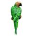 Mdesiwst Parrot Statue Wall Mounted Vivid Multi-Color Realistic Parrot Ornament for Patio