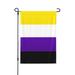 Non-Binary Pride Flag Garden Flag Polyester Flags 12.5 x 18 Inches Party Wedding Festival Birthday Home Decoration Patriotic Sports Events Parades