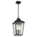 Kichler 49740 Forestdale 4 Light 10 Wide Outdoor Taper Candle Mini Pendant - Black