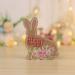 KIHOUT Clearance New Easter Supplies Home Furnishings Window Decorations Wooden Easter Bunny Figurine Tabletop Decorations
