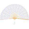 Home Decor Wedding Ceremony Decorations Wedding Decorations for Ceremony Home Goods Decor Japanese Hand Fans Folding Fan Lace Fan European Style White Bamboo Women s