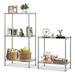 SYTHERS 21 x 12 x 59 5 Tier Metal Large Storage Rack Wire Shelving Height Adjustable Heavy Duty Organizer Shelf for Bathroom Kitchen Living Room 550 Ibs Capacity