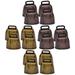 18 Pcs Metal Cowbell Vintage Decor Rustic Bells Ringing Copper Farm Cattle Mini Christmas Decorations Ornament