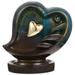 Backflow Incense Burner Ceramic Waterfall Incense Burner Heart-shaped Backflow Incense Cone Holder