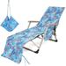 Beach Chair Towel Chaise Lounge Cover with Pockets Pool Chair Towel for Outdoor Patio Garden GTICPHYJ