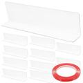 10pcs Clear Shelf Dividers Closet Dividers Organization Baffle Retail Store Supplies