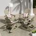 WestinTrends Tuscany Outdoor Rocking Adirondack Chair (Set of 4) Weathered Gray