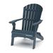 Wildridge Heritage Folding Adirondack Chair Patriot Blue Outdoor Weather Resistant Poly Patio Furniture