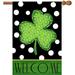 Valentine Day Garden Flag St Patricks Day Garden Flag Valentine Flag St Patrick Flag 12x18 Burlap Valentine St Patricks Yard Flag for Garden and Home Decorations 2 Pack