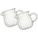 2 Pcs Glass Milk Gu Multi-function Coffee Cup Transparent Syrup Mugs Storage Concentrated Supply