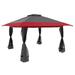 COBANA 13 x13 Outdoor Pop Up Gazebo Canopy Gazebo Tent Shelter with Mosquito Netting and Shade Canopy for Patio Garden Lawn and Backyard Red