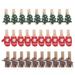 NUOLUX 30Pcs Cartton Christmas Santa Claus Wood Clips Mini Wooden Clothes Photo Paper Peg Pin Clothespin Craft Clips