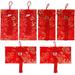 6 Pcs New Year Red Envelope Money Bags Years Decor The Gift Packet Lunar Hong Bao Luck Pocket