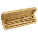 Bamboo Wooden Stationery Students Business Office Ballpoint Pen and Gift Box Elegant Fancy Nice Pens Gift Pen Set