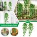 Skpblutn Home Decoration 2Pcs Artificial Hanging Plants (No Baskets) for Wall Indoor and Outdoor Ation Home Decor B