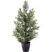 Nearly Natural 2ft. Mini Cedar Pine (Indoor/Outdoor) Silk Trees Green