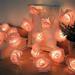 Daiosportswear Rose Flower String Lights 20 LED Battery Operated Romantic Rose Lights 9.84Ft Artificial Flowers Garland Led Lights for Valentine s Day Wedding indoor Outdoor