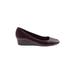 Cole Haan Wedges: Burgundy Print Shoes - Women's Size 8 - Round Toe