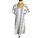 Anthropologie Dresses | Anthropologie Akemi + Kin Jovanie Ruffled Sleeve Tunic Dress S | Color: Blue/White | Size: S