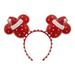 Disney Accessories | Disney Parks Minnie Mouse Holiday Christmas Cookie Mickey Mouse Ears Headband | Color: Red | Size: Os