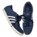 Adidas Shoes | Adidas | Navy Blue Suede Classic Stripe Lace Up Low Top Sneakers Women's 10 | Color: Blue | Size: 10