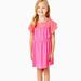 Lilly Pulitzer Dresses | Lilly Pulitzer Girl Evette Dress Embroidered Cotton Kids Eyelet M 6-7 Years | Color: Pink | Size: Mg